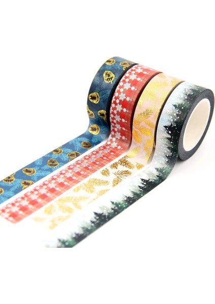G292 Stili 2021 Yeni M Merry Christmas Kar Geyik Ağacı Çiçekler Dekoratif Washi Bant Dıy Scrapbooking Maskeleme Bandı Okul Ofis Tedarik (Yurt Dışından) fırsatları