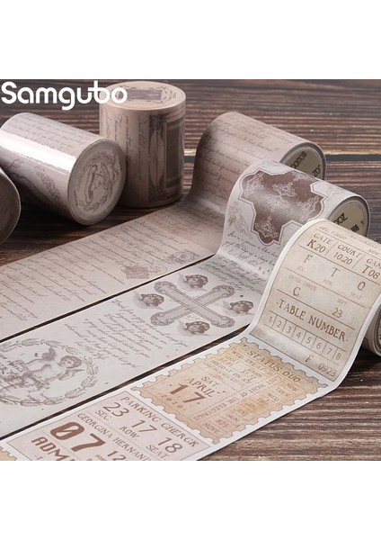 Tianshi-6 Stili 1 Adet Washi Bant Seti Maskeleme Bandı Dekoratif Bant Washi Bantlar Washitape Dergisi Çıkartmalar Vintage Whasi Bant Scrapbooking (Yurt Dışından) fiyatları