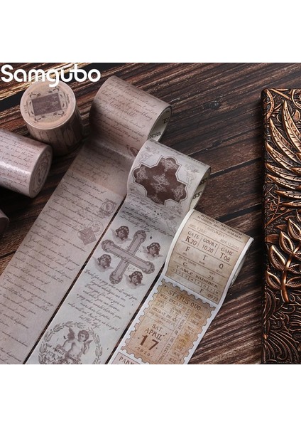 Tianshi-6 Stili 1 Adet Washi Bant Seti Maskeleme Bandı Dekoratif Bant Washi Bantlar Washitape Dergisi Çıkartmalar Vintage Whasi Bant Scrapbooking (Yurt Dışından) modelleri
