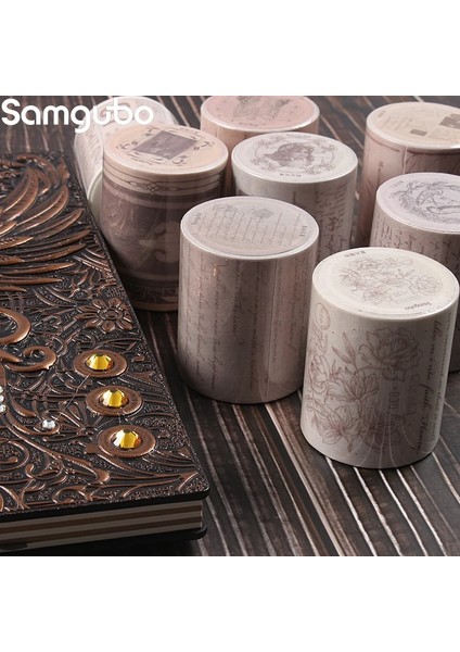 Tianshi-6 Stili 1 Adet Washi Bant Seti Maskeleme Bandı Dekoratif Bant Washi Bantlar Washitape Dergisi Çıkartmalar Vintage Whasi Bant Scrapbooking (Yurt Dışından) fırsatları