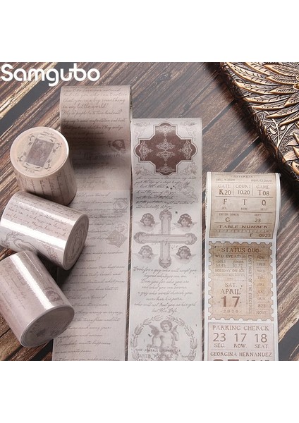 Tianshi-6 Stili 1 Adet Washi Bant Seti Maskeleme Bandı Dekoratif Bant Washi Bantlar Washitape Dergisi Çıkartmalar Vintage Whasi Bant Scrapbooking (Yurt Dışından) indirimleri