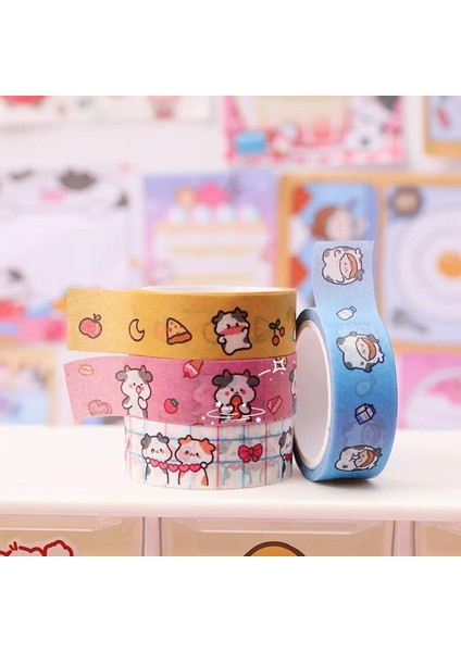 B Tarzı 5m Maskeleme Bandı Dekoratif Yapışkanlı Scrapbooking Kız Albümü Kırtasiye Washi Bant Kırtasiye Çıkartmalar Fotoğraf Günlüğü (Yurt Dışından) indirimleri