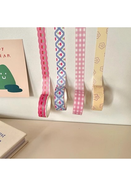 D Stili 5 M Kawaii Kiraz Washi Bant Kızlar Için Scrapbooking Dıy Dekor Dergisi Kore Bant Planlayıcısı Maskeleme Bandı Günlüğü Kırtasiye Sticker (Yurt Dışından) modelleri