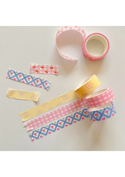 D Stili 5 M Kawaii Kiraz Washi Bant Kızlar Için Scrapbooking Dıy Dekor Dergisi Kore Bant Planlayıcısı Maskeleme Bandı Günlüğü Kırtasiye Sticker (Yurt Dışından) indirimleri