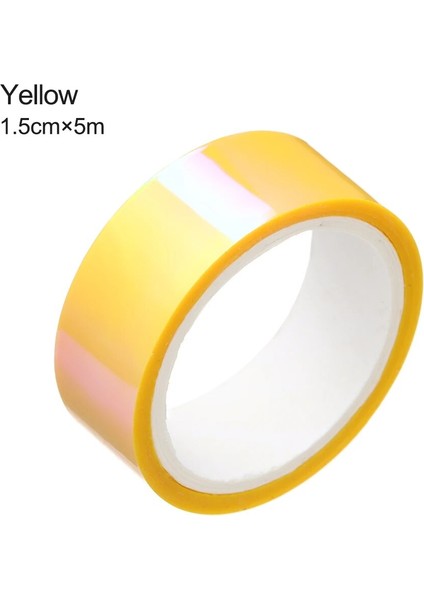 15MM5M Sarı Stil Sıcak Damgalama Bandı Altın ve Gümüş Rengi Dıy Scrapbooking Yapışkan Bant Kırtasiye Noel Günlüğü Dekoratif Bant 15MM * 5m (Yurt Dışından)
