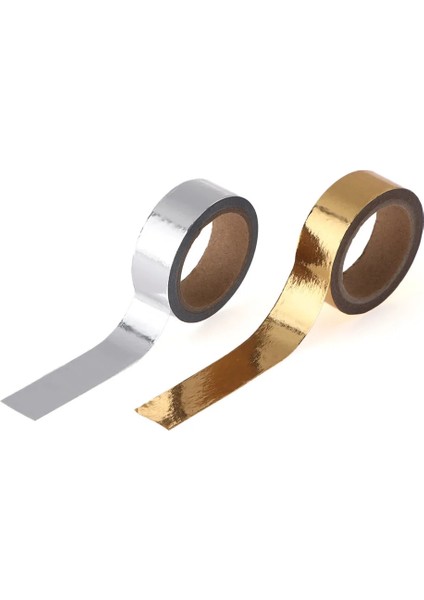 15MM5M Sarı Stil Sıcak Damgalama Bandı Altın ve Gümüş Rengi Dıy Scrapbooking Yapışkan Bant Kırtasiye Noel Günlüğü Dekoratif Bant 15MM * 5m (Yurt Dışından) modelleri