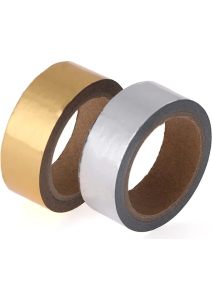 15MM5M Sarı Stil Sıcak Damgalama Bandı Altın ve Gümüş Rengi Dıy Scrapbooking Yapışkan Bant Kırtasiye Noel Günlüğü Dekoratif Bant 15MM * 5m (Yurt Dışından) indirimleri