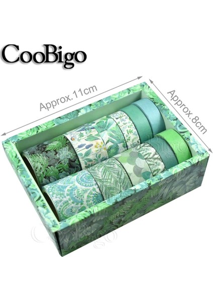 No.6 Tarzı 12ROLLSET Yeşil Bitki Washi Bant Düz Renk Maskeleme Bandı Dekoratif Yapışkan Bant Sticker Scrapbooking Günlüğü Kırtasiye Tedarik (Yurt Dışından) modelleri