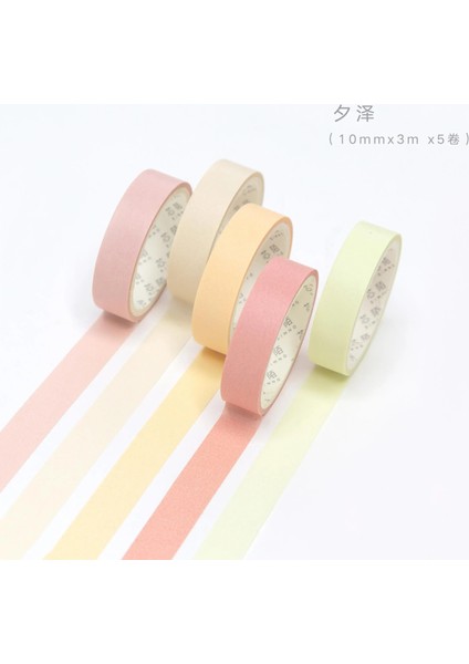 C Stili Ack Favori Serisi Renkli Washi Bant Seti Diy Scrapbooking Sticker Etiket Maskeleme Bandı Okul Ofis Tedarik (Yurt Dışından)