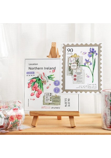 Bir Stil Geniş 6.5cm Çiçek Nimet Serisi Maskeleme Washi Bant Dekoratif Kristal Mürekkep Yapışkan Bant Decora Diy Scrapbooking Sticker Etiket (Yurt Dışından) fırsatları