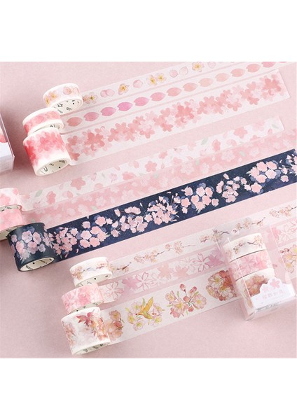 Bir Stil 3pcsbox Sakura Çiçek Washi Bant Sticker Dıy Scrapbooking Geniş Maskeleme Bandı Dekoratif Kendinden Yapışkanlı Çıkartmalar Kawaii Kırtasiye (Yurt Dışından) fiyatları