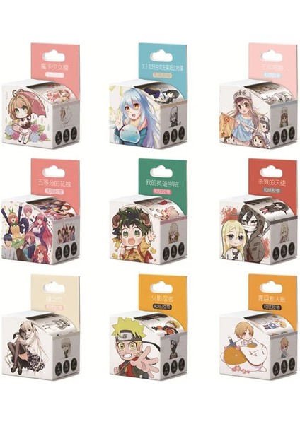 13SAIBAŞI Stili 4CMX5M Japon Animasyon Maskeleme Muslukları Washi Bant Etiketler Scrapbooking Anime Severler Otaku Kültür Sevimli Kırtasiye (Yurt Dışından) modelleri
