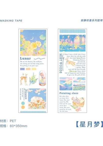 2-C Tarzı Lot Karikatür Mektup Pe Su Geçirmez Maskeleme Bandı Scrapbooking Dizüstü Bilgisayar Günlüğü Okul Malzemeleri Kırtasiye (Yurt Dışından)