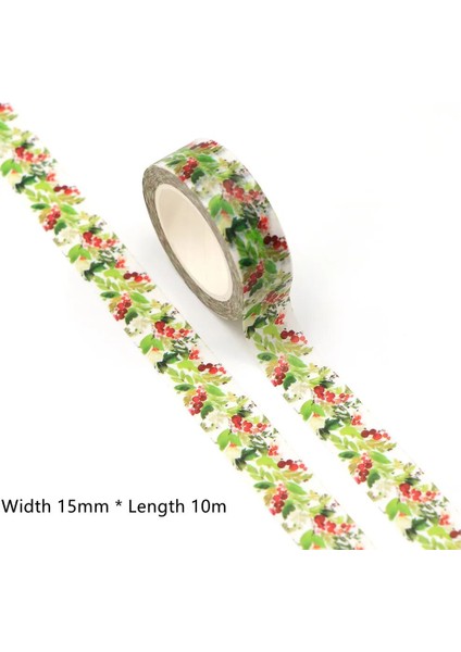 B394 Stili 2021 Yeni M Merry Christmas Kar Kardan Adam Geyik Ağacı Dekoratif Washi Bant Dıy Scrapbooking Maskeleme Bandı Okul Ofis Tedarik (Yurt Dışından)