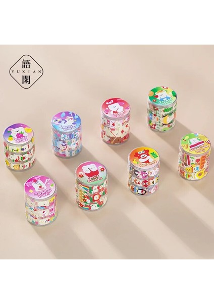 No.1 Tarzı Lazer Kesim Bant, Bear Garden Party Serisi, Elle Boyanmış Karikatür El Hesabı, Dıy Malzeme Dekoratif Çıkartmalar (Yurt Dışından) fiyatları