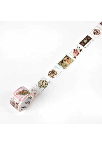 2-F Stili 25MM Geniş Posta Pulu Washi Bantlar Scrapbooking Için Dekoratif Çıkartmalar Dıy Sanatlar El Sanatları Albümü Takvimler (Yurt Dışından)