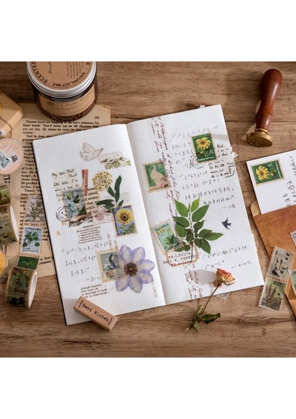 2-F Stili 25MM Geniş Posta Pulu Washi Bantlar Scrapbooking Için Dekoratif Çıkartmalar Dıy Sanatlar El Sanatları Albümü Takvimler (Yurt Dışından) fırsatları