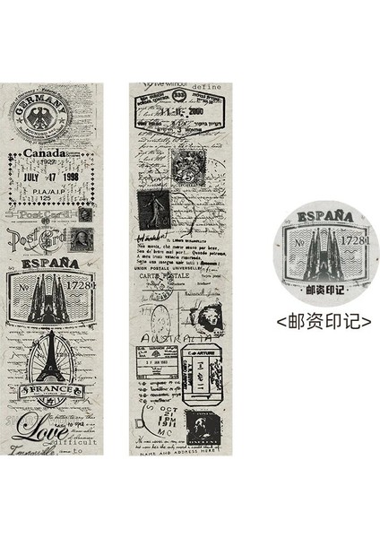 H Tarzı Vintage Washi Bant Antika Japon Maskeleme Bantları Scrapbooking Malzemeleri Için Dekoratif Günlükler Planlayıcısı Diy El Sanatları Hediye Paketleme (Yurt Dışından)