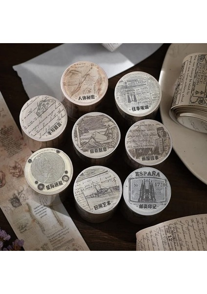 H Tarzı Vintage Washi Bant Antika Japon Maskeleme Bantları Scrapbooking Malzemeleri Için Dekoratif Günlükler Planlayıcısı Diy El Sanatları Hediye Paketleme (Yurt Dışından) modelleri