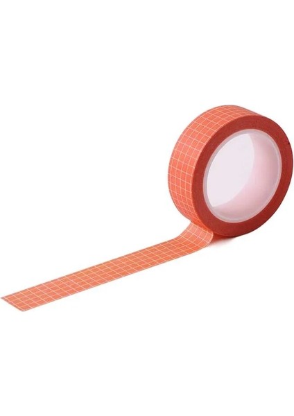 Pg-8 Stili Sevimli 14 Rulo Washi Bant Seti, Dıy Karalama Defteri Için Yapışkan Izgara Maskeleme Dekoratif Bantlar, Hediye Paketleme (0. x 33 T) (Yurt Dışından)