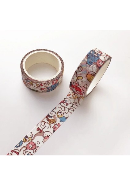 Çiçekler ve Asma Stili 1 Adet Kawaii Karikatür Dekorasyon Bandı Kağıt Washi Maskeleme Bandı Yaratıcı Dıy Scrapbooking Bandı 15MM * 5m Sabit Okul Malzemeleri (Yurt Dışından) modelleri