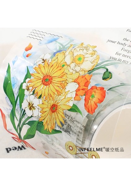 Zhufu Tarzı Lot Dekoratif Yapışkan Bantlar Çiçek Odası Serisi Scrapbooking Kendi Başına Yap Kağıdı Scrapbooking Çıkartmaları 3m (Yurt Dışından) indirimleri