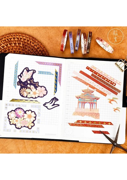 Bir Stil 20 Rulo Washi Bant Seti Folyo Altın Ince Dekoratif Maskeleme Washi Bantlar Scrapbooking Hediye Paketleme Için 2mm Geniş Diy Kağıt Bant (Yurt Dışından)