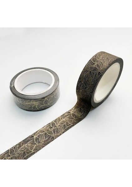 No.10 Tarzı 1.5CMX7M Vintage Siyah Altın Folyo Washi Bant Dekoratif Karalama Defteri Dergisi Planlayıcısı Maskeleme Bandı Zanaat Çıkartmalar Kırtasiye (Yurt Dışından)