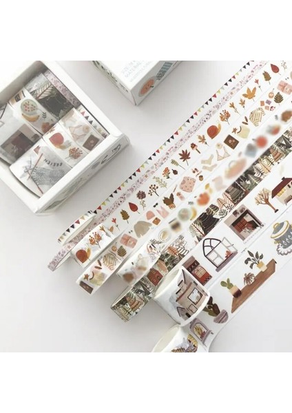 C Stili 8 Adet Fantasy Dream Serisi Washi Bant Seti Diy Scrapbooking Sticker Etiket Maskeleme Bandı Okul Ofis Tedarik (Yurt Dışından)