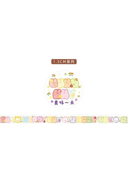 No.8 Stili Kawaii Tatlı Depo Serisi Dekoratif Yapışkan Bant Kız Ayı Maskeleme Bandı Diy Scrapbooking Sticker Etiket Japon Kırtasiye (Yurt Dışından)