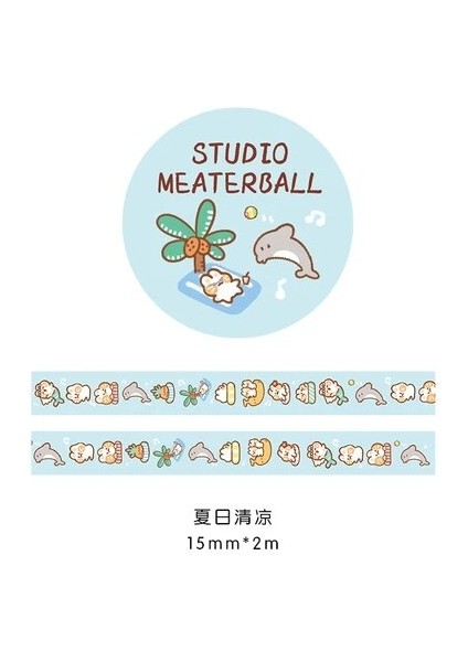 No.8 Stili Sevimli Kedi Aile Serisi Dergisi Washi Bant Dıy Scrapbooking Sticker Etiket Kawaii Pet Maskeleme Bandı Okul Ofis Tedarik (Yurt Dışından)