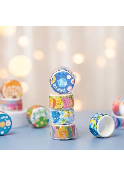 1-G Tarzı Ute Kawaii Karikatür Çiçek Meyve Hayvan Washi Bantlar Dıy Karalama Defteri Sticker Dekoratif Kırtasiye Günlüğü Kitap Albümü Için (Yurt Dışından) fırsatları