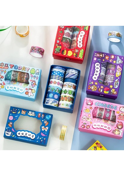 Bir Stil Kutu Süper Tatlı Serisi Maskeleme Washi Bant Sevimli Kız Dekoratif Yapışkan Bant Diy Scrapbooking Sticker Etiket Kırtasiye (Yurt Dışından) fiyatları