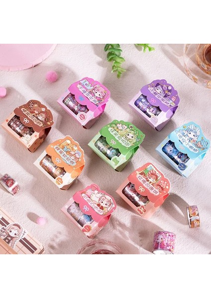G Tarzı Kutu Sevimli Çilek Ayı Kız Maskeleme Washi Bant Dekoratif Pvc Yapışkan Bant Diy Scrapbooking Sticker Etiket Kırtasiye (Yurt Dışından) fiyatları