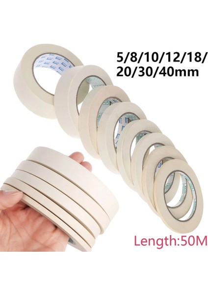 30MM Tarzı 50MROLL Dıy Craft Yapışkanlı Boyama Kağıdı Fırça Boya Bandı Yazılabilir Anti-Kirli Maskeleme Bandı Ev Yenileme Araba Sticker (Yurt Dışından) fiyatları