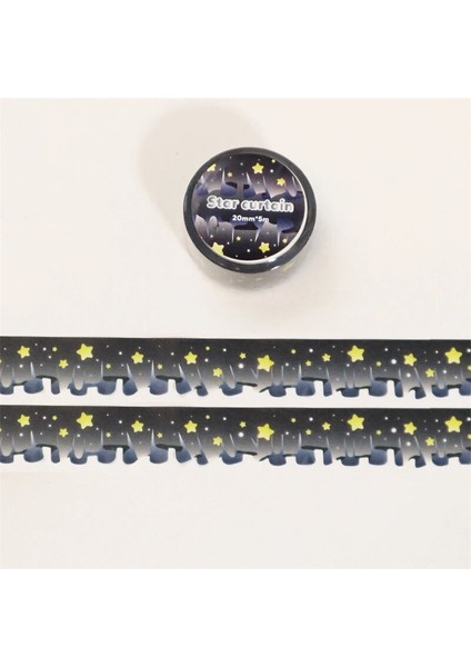 No.1 Tarzı 5m Yıldızlı Gökyüzü Bulut Perde Washi Maskeleme Bandı Scrapbooking Dergisi Dekoratif Yapışkan Bant Dıy Günlüğü Albümü Malzeme Kırtasiye (Yurt Dışından)