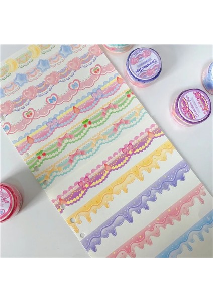 Desen 09 Stili 5 M Kore Sevimli Dantel Ilmek Krem Yapışkan Bant Kawaii Maskeleme Washi Bant Planlayıcısı El Hesabı Dıy Dekoratif Etiket Kırtasiye (Yurt Dışından) indirimleri