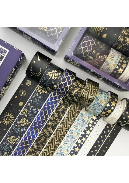 No.6 Tarzı Et Dekoratif Retro Ilahi Altın Washi Bant Japon Kağıt Etiketler Scrapbooking Eski Yapışkanlı Washitape Kırtasiye (Yurt Dışından) modelleri