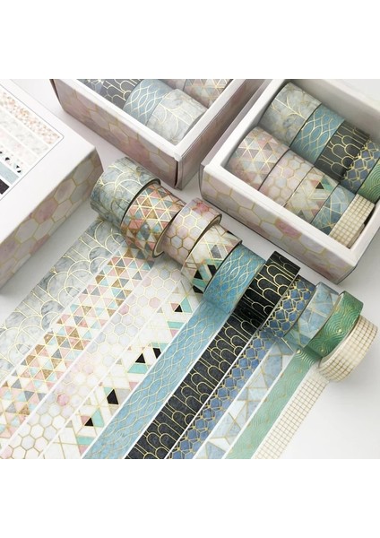 No.6 Tarzı Et Dekoratif Retro Ilahi Altın Washi Bant Japon Kağıt Etiketler Scrapbooking Eski Yapışkanlı Washitape Kırtasiye (Yurt Dışından) indirimleri