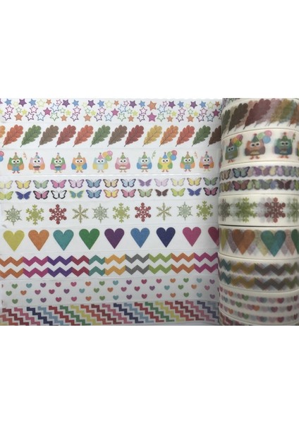 NO.1550 Stili S Beden 1.5cm * 10M Jiataihe Washi Bant Yumurta Diy Kelebek Washi Bant Maskeleme Washi Bant Aslan Yapışkan Bant Kawaii Kırtasiye (Yurt Dışından) fiyatları