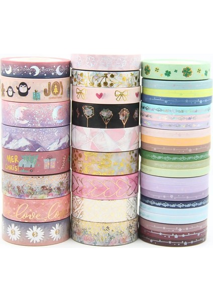 G234 Stili G Folyo Washi Bant Scrapbooking Maskeleme Yapışkan Bantlar Kağıt Japon Kawaii Kırtasiye Çıkartmalar Okul Malzemeleri (Yurt Dışından)