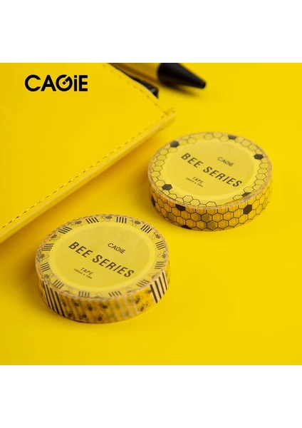 Sarı Stil Yeni Dekoratif Sarı Petek Arılar Washi Bant Seti Dizüstü Planlayıcısı Için Scrapbooking Dıy Maskeleme Bandı Okul Ofis Malzemeleri (Yurt Dışından) indirimleri