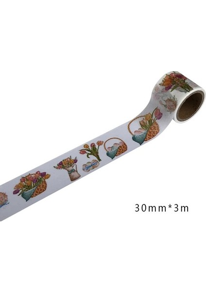 NO.2405 Tarzı S Beden Jiataihe Washi Bant Japon Karalama Defteri Bandı Eski Altın Maskeleme Bandı Çok Yapışkan Bant (Yurt Dışından)