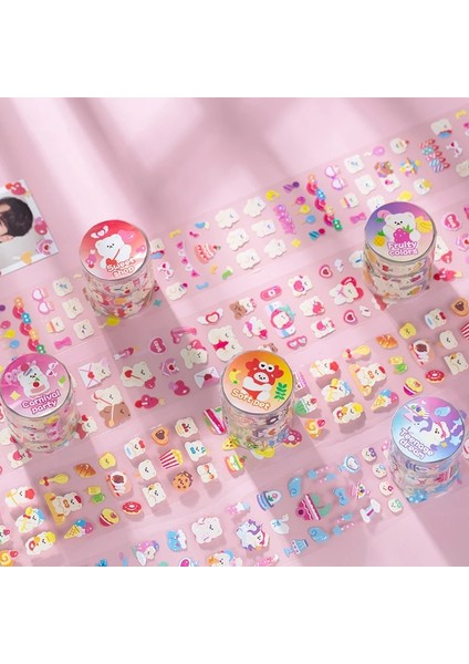 C Stili Küçük Ayı Bahçe Partisi Serisi Maskeleme Washi Bant Sevimli Karikatür Dekoratif Yapışkan Bant Decora Diy Scrapbooking Sticker Etiket (Yurt Dışından) fiyatları