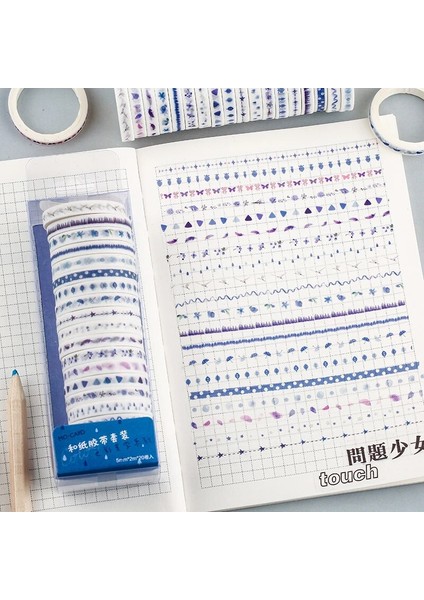 No.2 Tarzı Lot Renk Estetiği Serisi Renkli Ince Washi Maskeleme Bandı Seti Kağıt Etiketler Scrapbooking Kırtasiye Dekoratif Bant (Yurt Dışından) indirimleri