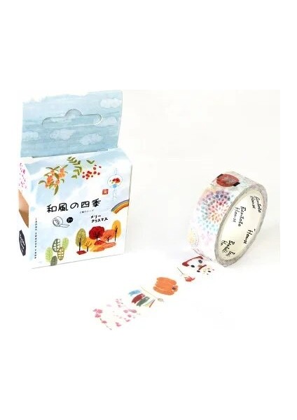 No.6 Tarzı Romantik Kiraz Çiçeği Dekorasyon Washi Bant Dıy Karalama Defteri Sevimli Çiçek Tüy Etiket Kawaii Maskeleme Bandı Okul (Yurt Dışından)