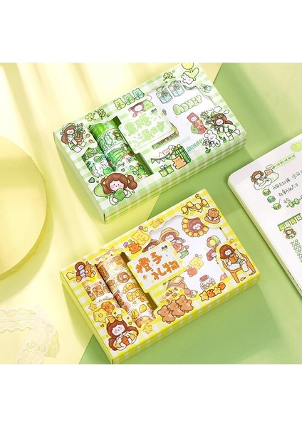 No.2 Tarzı Et Sevimli Kız Notebook Serisi Washi Bant Seti Dekoratif Yapışkan Bant Dıy Scrapbooking Sticker Etiket Maskeleme Bandı (Yurt Dışından) modelleri