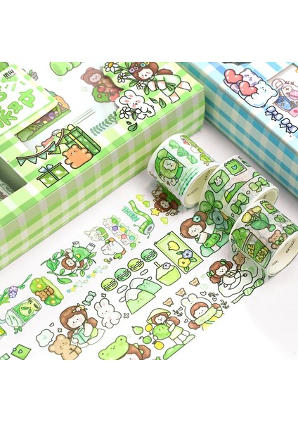 No.2 Tarzı Et Sevimli Kız Notebook Serisi Washi Bant Seti Dekoratif Yapışkan Bant Dıy Scrapbooking Sticker Etiket Maskeleme Bandı (Yurt Dışından) indirimleri