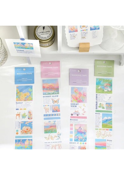 2-B Tarzı Lot Karikatür Mektup Pe Su Geçirmez Maskeleme Bandı Scrapbooking Dizüstü Bilgisayar Günlüğü Okul Malzemeleri Kırtasiye (Yurt Dışından) modelleri