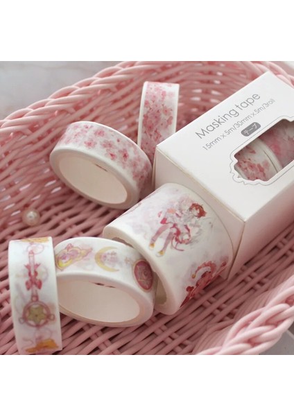 Evcil Hayvan Stili Ack Sakura Bulut Van Gogh Japon Washi Bant Yapışkan Bant Dıy Scrapbooking Etiket Etiket Maskeleme Bandı (Yurt Dışından) fırsatları